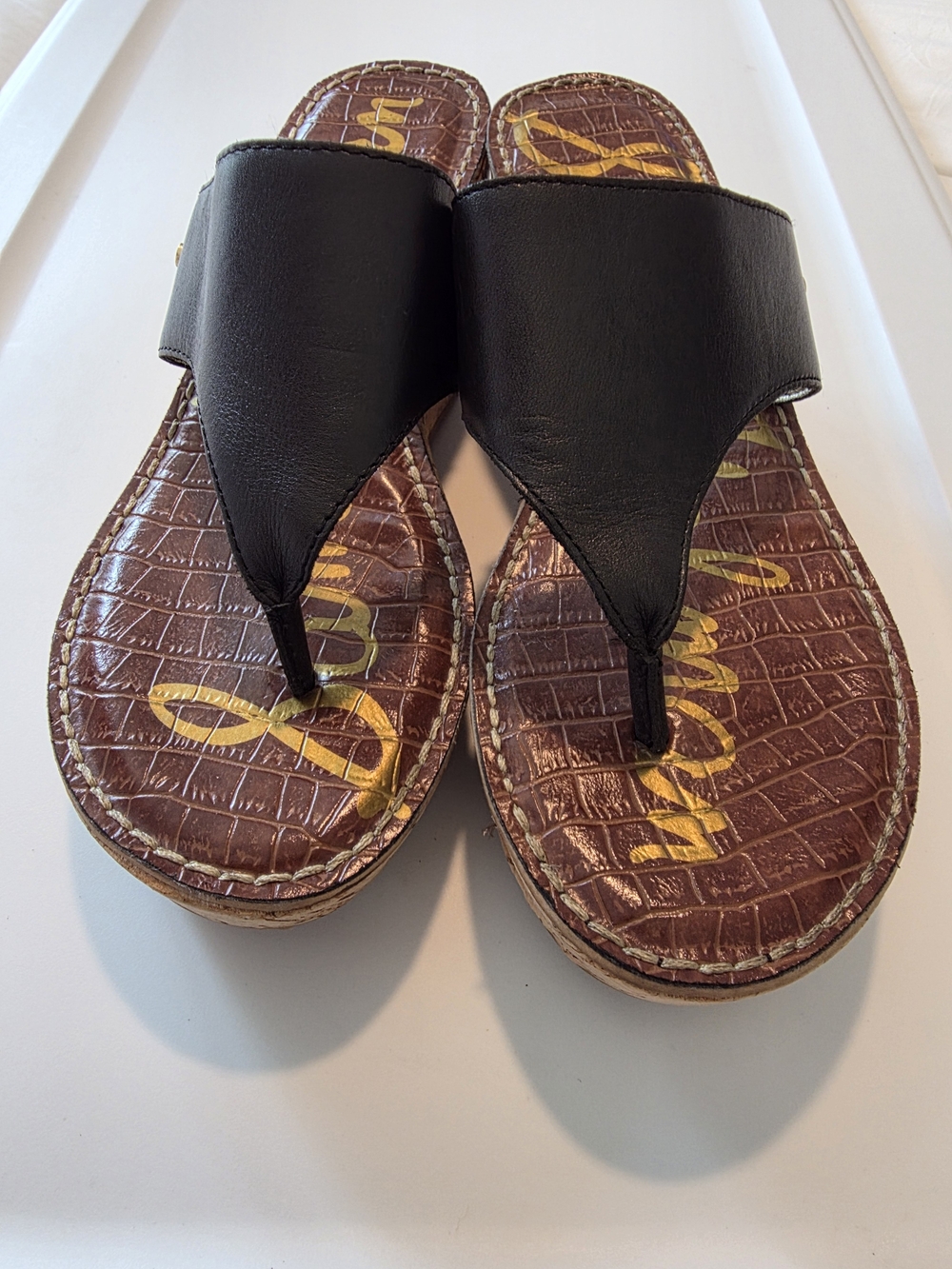 Sam Edelman Black Leather Sandals